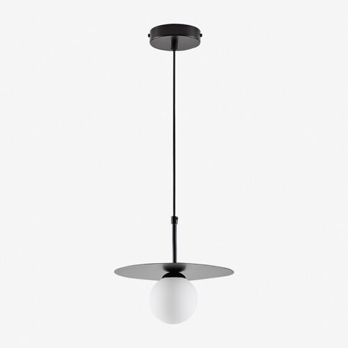 Plafonnier Boule En Verre Jorien Noir