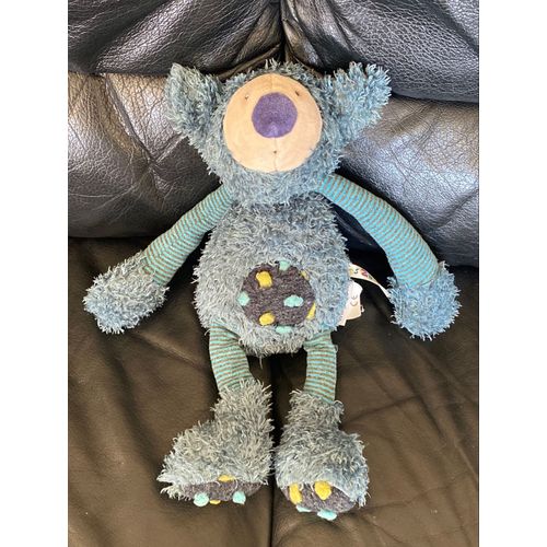 Moulin Roty Doudou Koala Bleu Vert Baba Les Zazous 33 Cm
