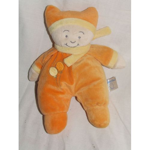 Lutin King Bear Orange Grelot 23 Cm