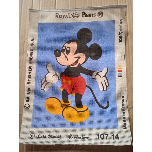 Canevas À Broder Mickey