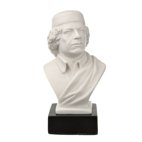 buste / statue en marbre du colonel libyen Mouammar Kadhafi 11,5 cm