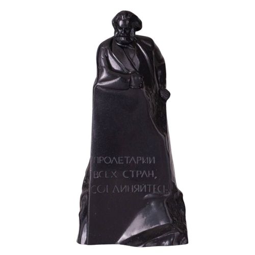 buste / statue en pierre du philosophe socialiste allemand Karl Marx 14,5 cm