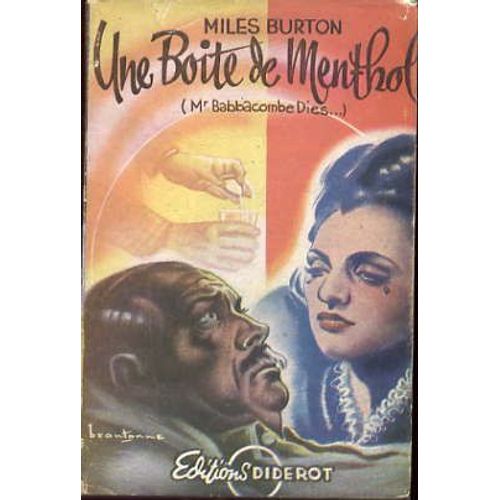 Une Boite De Menthol - Mr Babbacombe Dies + Jaquette Brantonne