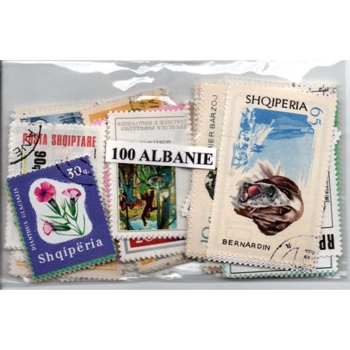 Lot 100 Timbres D'albanie