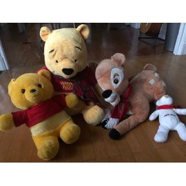 Lot Peluches Disney Winnie L'ourson Bambi Winnie The Pooh