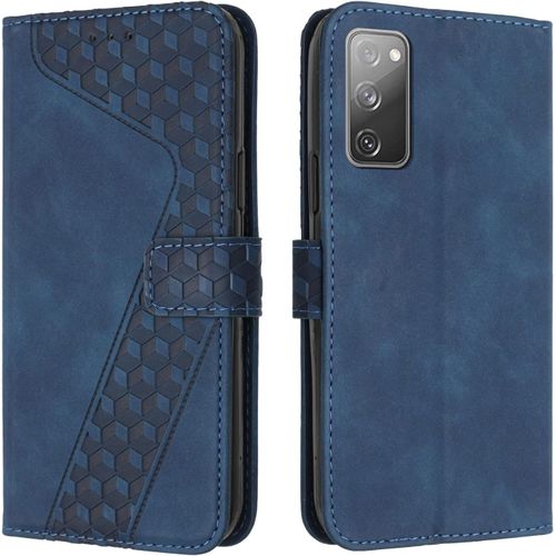 Coque Pour Samsung Galaxy S20 Fe, Tui Tlphone Samsung S20 Fe, Etui Protection Housse Premium En Cuir Pu Portefeuille Pochette Flip Case [Magntique] Etui Rabat Pour Galaxy S20 Fe (Bleu)