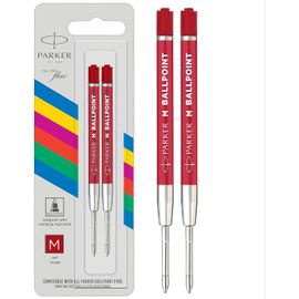 Parker Recharge Pour Stylo ? Bille Quinkflow Eco, M, Rouge