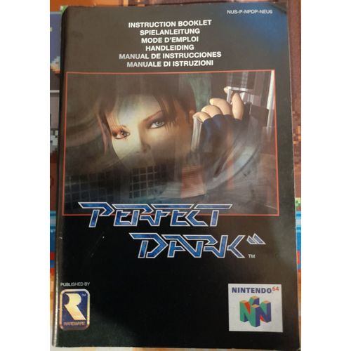Perfect Dark Notice De Jeu Nintendo N64 Originale Pal Eur