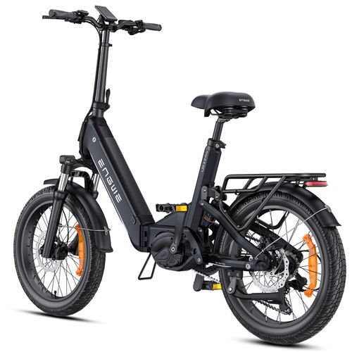 Engwe L20 3.0 Pro - Vélo Électrique Pliable 20" -Batterie Amovible 48v15ah - Autonomie 160km - Frein À Disque Hydraulique - Noir