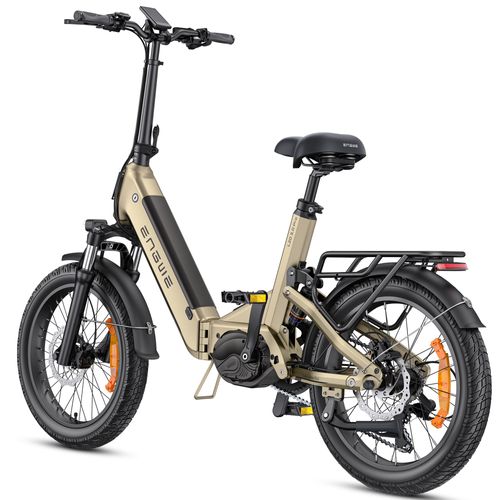 Engwe L20 3.0 Pro - Vélo Électrique Pliable 20" - Batterie Amovible 48v15ah - Autonomie 160km - Frein À Disque Hydraulique - Or