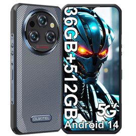 OUKITEL WP35 Pro 5G 36 Go + 512 Go / TF 2To Dimensity 6300 Smartphone Incassable 11000mAh/33W Android 14, 6.6" FHD 64MP NFC Gris