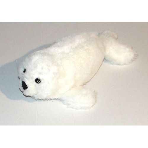 Peluche Phoque Blanc 30 Cm