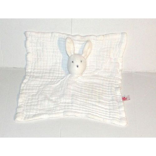 Doudou Lapin Dpam Blanc Cotelé Du Pareil Au Même