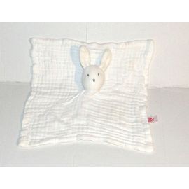 Doudou Lapin Dpam Blanc Cotelé Du Pareil Au Même