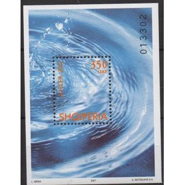 Albanie Timbre Europa 2001