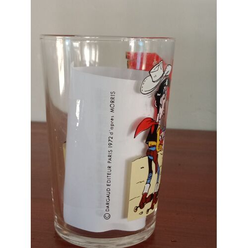 Verre Lucky Luke Jesse James 1972