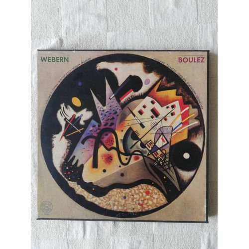 Coffret 4 Disques + Livret Webern: Opus1-31- Boulez Cbs Records 1978