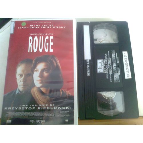 Cassette Vidéo Vhs - Trois Couleurs : Rouge - Irène Jacob