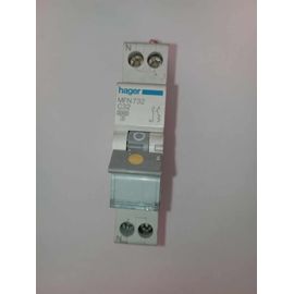 Disjoncteur Phase + Neutre 32A 3kA Courbe C bornes à vis 1 Module MFN732