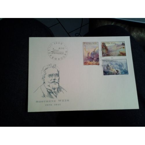 Luxembourg-Obl 1er Jour-1991-Yt N° 1214-15-16 - Sosthene Weis