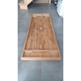 Air hockey bois, table à glisser, jeu du palet 120 par 40 cm idéal fête entre amis et en famille