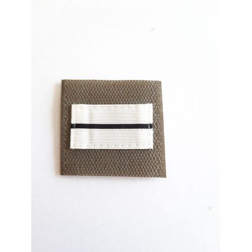 Grade Velcro Neuf  Blanc Sur Fond Kaki Grade Lieutenant