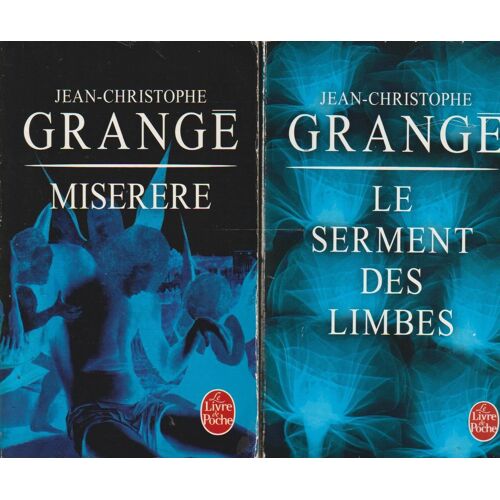 Lot Jean-Christophe Grangé : Le Serment Des Limbes (Livre De Poche, 2010) & Misere (Livre De Poche, 2010)