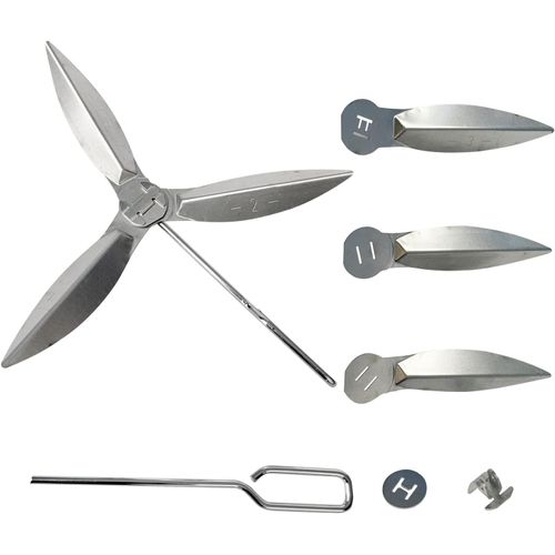 ASFASFq-Lot de 2 systèmes de Nettoyage One Touch de 57 cm, compatibles avec Les pièces de Barbecue Weber, 7444 Weber Kettle Barbecues