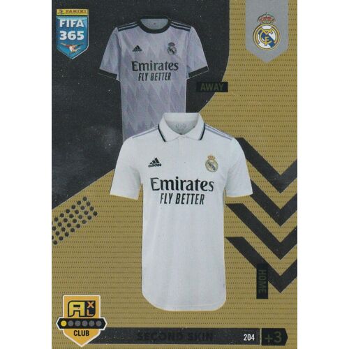 Carte Foot Panini - Adrenalyn Xl Fifa 365 - 2023 - N° 204 - Second Skin - Real De Madrid