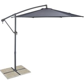 Parasol Déporté À Manivelle D3m Gris Ronda Hyba