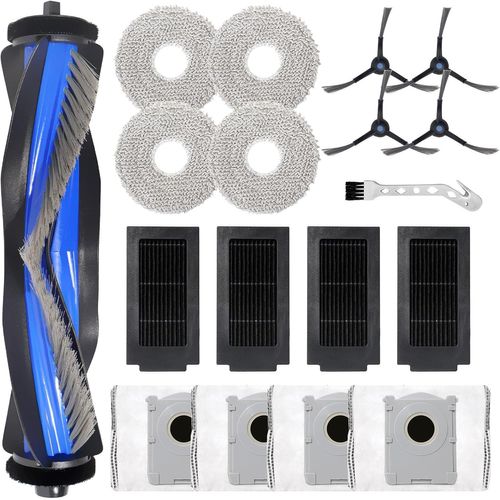 Pièce de Rechange pour Ecovacs T50 Pro Omni/T50 Max Pro/T50 Pro aspirateur Robot - AQSACOKIYA - Lot de 18