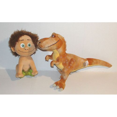 Le Voyage D Arlo Disney Lot 2 Peluche Le Garçon Spot Et Ramsey Le Dinosaure Nicotoy