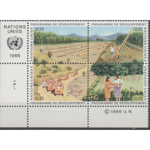 Nations Unies Timbres Programme Développement