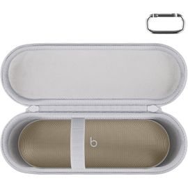 Étui Rigide Compatible avec Beats Pill Enceinte sans Fil Bluetooth,Non Compris Beats Pill Enceinte,Champagne(Étui Uniquement)