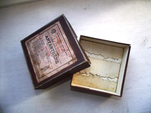 Boite Ancienne En Carton.Antasthène.Poduits Biologiques 54,Rue Du Faubourg St Honoré Paris Carrion L.Cuny,Docteur En Pharmacie 