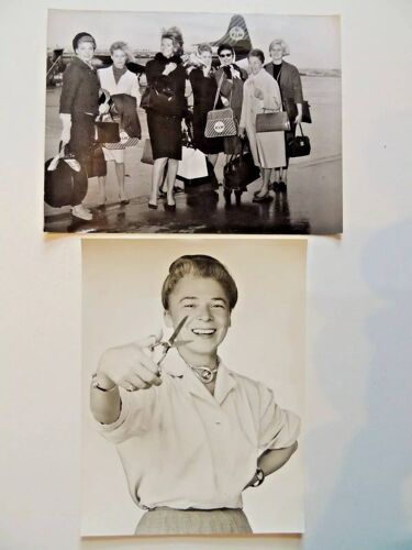 Mode Couture Mannequins Marie-Louise Carven / 2 Tirages Argentiques Vers 1963
