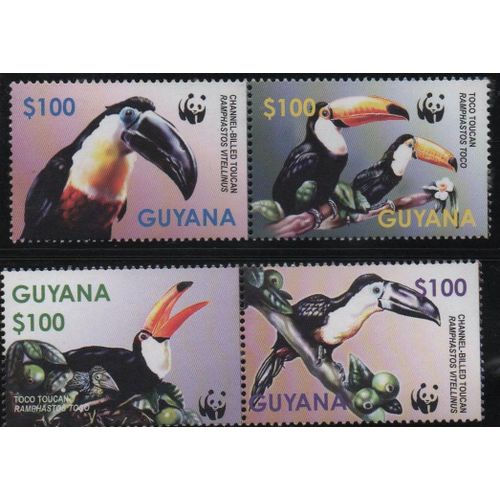 Guyane Timbres Animaux : Les Toucans 2003