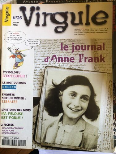 Virgule N°26: Le Journal D'anne Franck