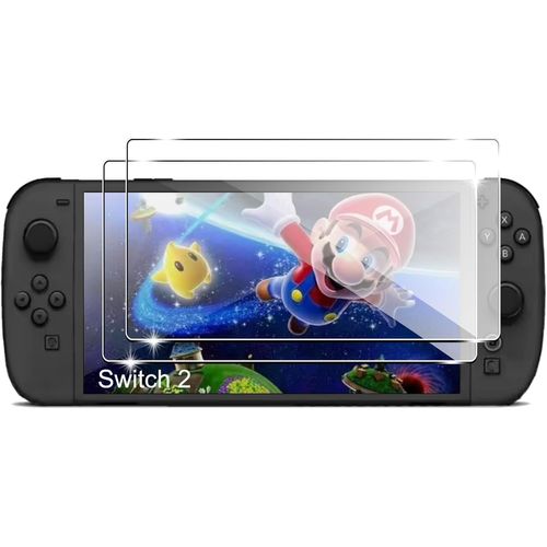 Gjfty-Film De Protection Pour Nintendo Switch 2 2025 Verre Trempé, Pack De 2 Verre Hd Clear Screen Protector, Anti-Rayures