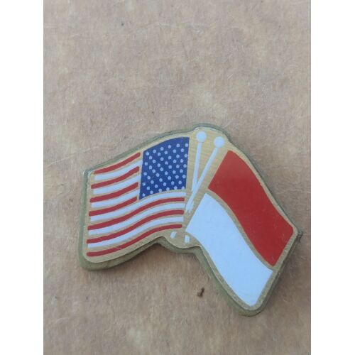 Pin's Drapeaux États-Unis Monaco