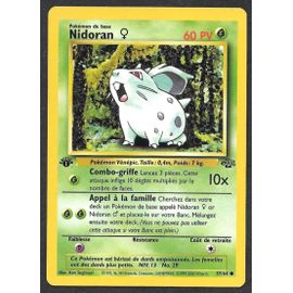 Carte Pokémon Nidoran 57/64 [Premiere Edition 1] Jungle Wizards (Fr)