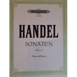 Händel : Sonaten 1/3 Pour Flûte Et Piano