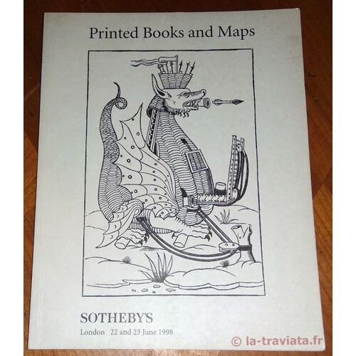 Sotheby's Printed Books And Maps (London 22 & 23th June 1998)