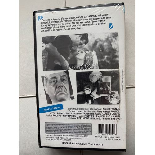 Cassette VHS SECAM année 1991 . Marcel Pagnol - César 