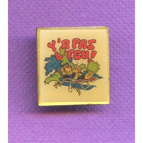 Rare Pins Bd Singe Humour Y'a Pas L'feu B532