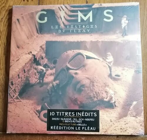 Album Double 2xlp 33t 12" Vinyle Gims " Les Vestiges Du Fléau " 27 Titres De 2021 ,( Dadju Jul Slimane Nekfeu Sch....)