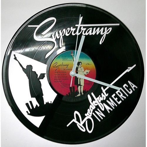 Horloge Murale Disque Vinyle -Gravure Laser- Déco Passion