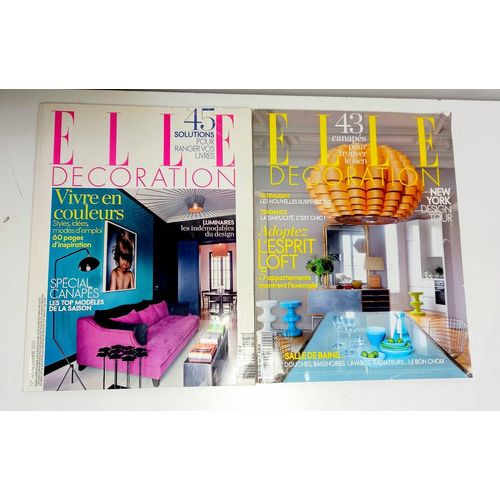 Lot 2 Magazines " Elle Décoration "