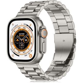 Bracelet En Métal Compatible Avec Bracelet Apple Watch Ultra 49mm, Bracelet De Remplacement En Acier Inoxydable Assorti En Couleur Compatible Avec Bracelet Iwatch Ultra Pour Hommes[Hua242839]