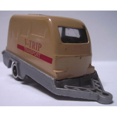Remorque Van Porte Moto / Quad / Jet... Fermée (Ouvrable) Style Cargo - Éch 1/64 Ou 1/60 - Réf 7077- Fabricant-Fabricant Non Connu